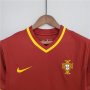 2000 Portugal Retro Soccer Jerseys Home Red Football Shirt