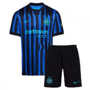 KIDS INTER MILAN 25/26 HOME FOOTBALL KIT(Shirt+Shorts)