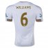 Swansea City 2015-16 Home Soccer Jersey WILLIAMS #6