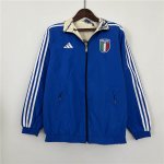 2023 Italy Kit Blue Windbreaker Jacket