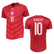 Czech Republic Home 2016 Rosicky 10 Soccer Jersey Shirt