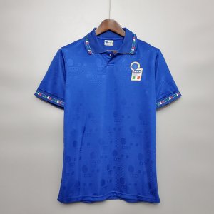 1994 Italy Home Blue Retro Soccer Jerseys Football Shirt