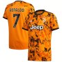 JUVENTUS 20-21 THIRD ORANGE #7 RONALDO SOCCER JERSEY SHIRT