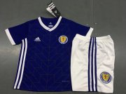 Kids Scotland Home 2018 World Cup Soccer Kit(Shirt+Shorts)
