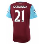 West Ham Home 2015-16 OGBONNA #21 Soccer Jersey