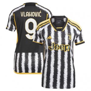 23/24 Juventus Home Soccer Jersey Women\'s Football Shirt - Vlahovic 9