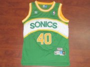 Seattle SuperSonics Shawn Kemp #40 Green Jersey(Sonics)