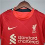 Kids Liverpool 21-22 Home Red Soccer Football Kit (Shirt+Shorts)