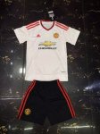 Kids Manchester United 2015-16 Away Soccer Kits(Shirt+Shorts)