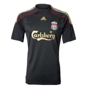 2009-10 LIVERPOOL AWAY BLACK RETRO SOCCER SHIRT