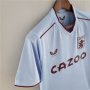 Aston Villa 22/23 Away Soccer Jersey Blue Football Shirt