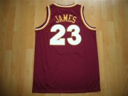 Cleveland Cavaliers Lebron James #23 Red Hardwood Classics Jersey