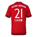 Bayern Munich 2015-16 Home LAHM #21 Soccer Jersey