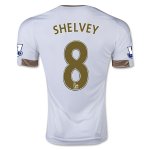 Swansea City 2015-16 Home Soccer Jersey SHELVEY #8