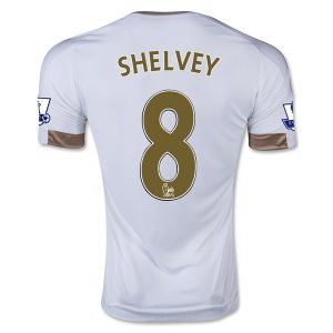 Swansea City 2015-16 Home Soccer Jersey SHELVEY #8