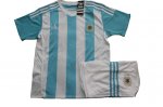 Kids Argentina 2015-16 Home Soccer Kit(Shirt+Shorts)