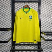 BRAZIL WORLD CUP 2022 HOME LONG SLEEVE SHIRT