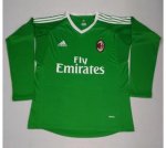AC Milan Goalkeeper 2017/18 Green LS Soccer Jersey Shirt