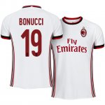 AC Milan Away 2017/18 Leonardo Bonucci #19 Soccer Jersey Shirt