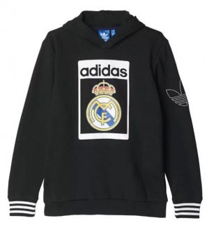 Real Madrid 2015-16 Fleece Hoodies Black