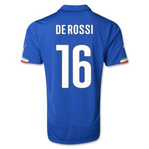 14-15 Italy Home De ROSSI #16 Soccer Jersey