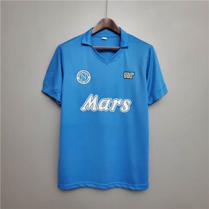 88/89 Napoli Retro Football Shirt Home Blue Soccer Shirt