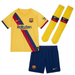 Kids Barcelona Away 2019-20 Soccer Kit (Shirt+Shorts)