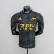 Arsenal 22/23 Away Black Soccer Jersey Football Shirt (Player Version)