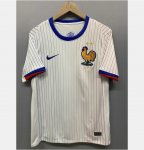 UEFA Euro 2024 France Away White Soccer Jersey Football Shirt