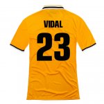 13-14 Juventus #23 Vidal Away Yellow Jersey Shirt