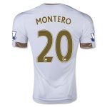 Swansea City 2015-16 Home Soccer Jersey MONTERO #20