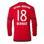 Bayern Munich LS Home 2015-16 BERNAT #18 Soccer Jersey