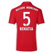 Bayern Munich Home 2016-17 BENATIA 5 Soccer Jersey Shirt