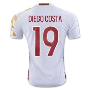 Spain Away 2016 DIEGO COSTA #19 Soccer Jersey