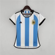 Women's Argentina World Cup 2022 Home Blue Soccer Jersey Football Shirt