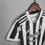 Kids Juventus 21-22 Home White&Black Football Kit Soccer Kit (Jersey+Shorts)