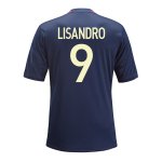 13-14 Olympique Lyonnais #9 Lisandro Away Black Jersey Shirt