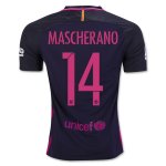 Barcelona Away 2016/17 MASCHERANO 14 Soccer Jersey Shirt