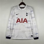 23/24 Tottenham Hotspur Home White Long Sleeve Soccer Jersey Shirt