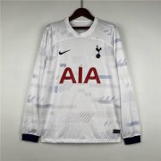 23/24 Tottenham Hotspur Football Shirt Home White Long Sleeve Soccer Jersey Shirt