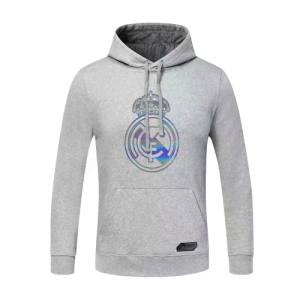 Real Madrid 20-21 Grey Hoodie Sweater