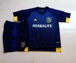 Kids LA Galaxy 2015-16 Away Soccer Kit(Shirt+Shorts)