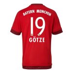 Bayern Munich 2015-16 Home GOTZE #19 Soccer Jersey