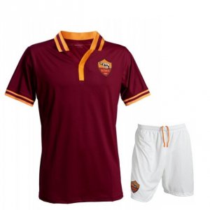 13-14 Roma Home Soccer Jersey No sponsor Logo Kit(Shirt+Shorts)