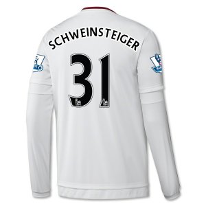 Manchester United LS Away 2015-16 SCHWEINSTEIGER #31 Soccer Jersey