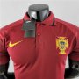 Portugal 2022 World Cup Red Soccer Jersey Polo Shirt