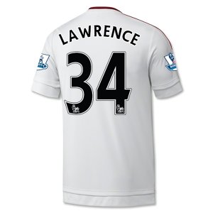 Manchester United Away 2015-16 LAWRENCE #34 Soccer Jersey