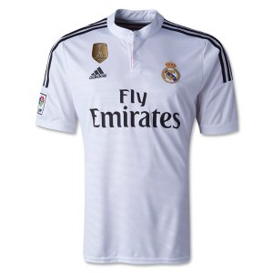 Real Madrid 14/15 Home Soccer Jersey with Club World Cup Badge