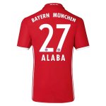 Bayern Munich Home 2016-17 ALABA 27 Soccer Jersey Shirt