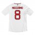 13-14 AC Milan #8 Nocerino Away White Soccer Shirt